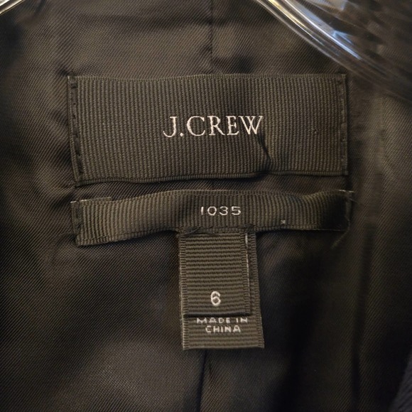 J.Crew Two-Button Navy Blue Business Casual Wool Blazer Jacket Size Women's 6 - Picture 2 of 6